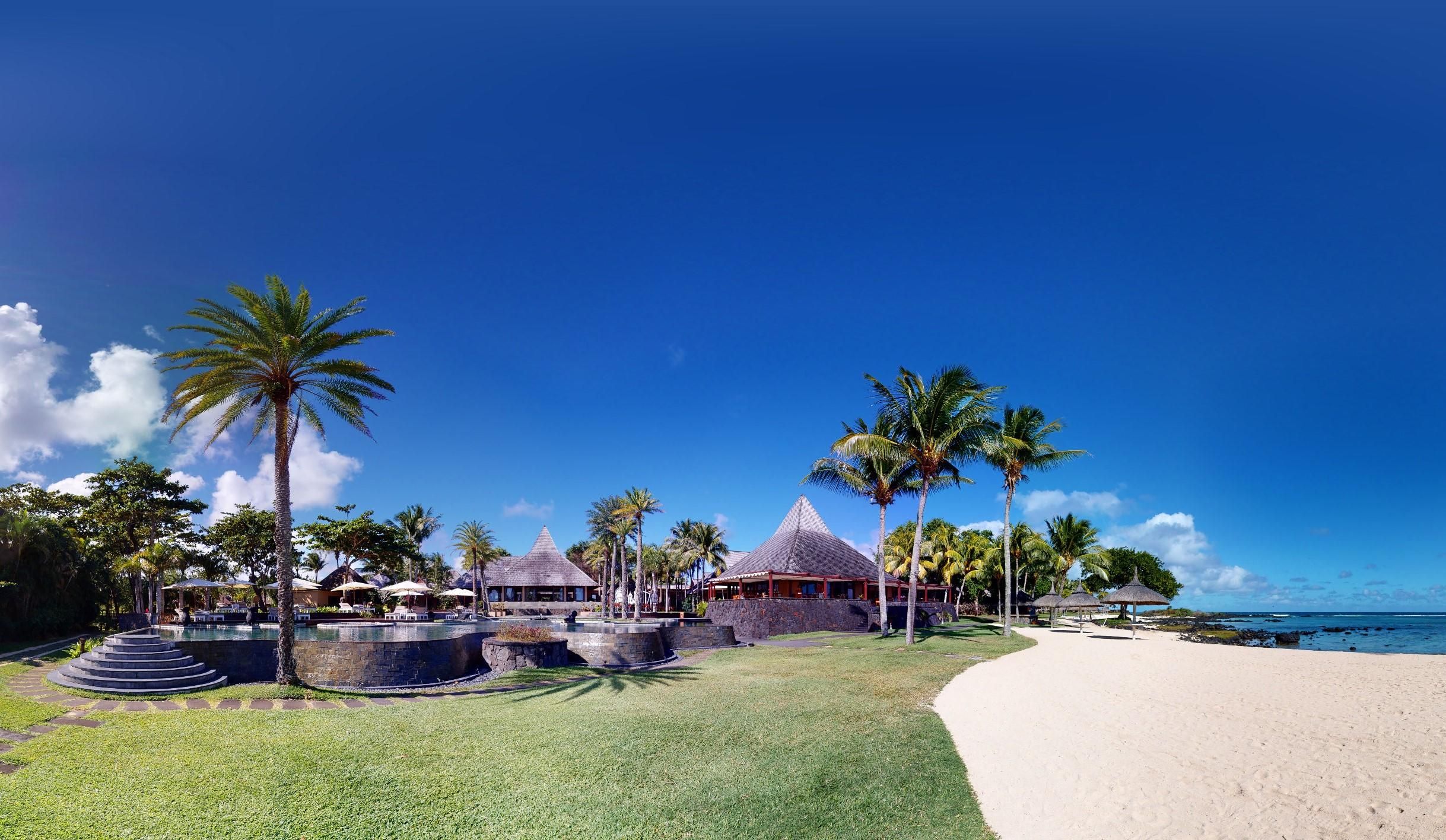 Shanti Maurice Resort and Spa - Main pool area viewed from the beach .jpg