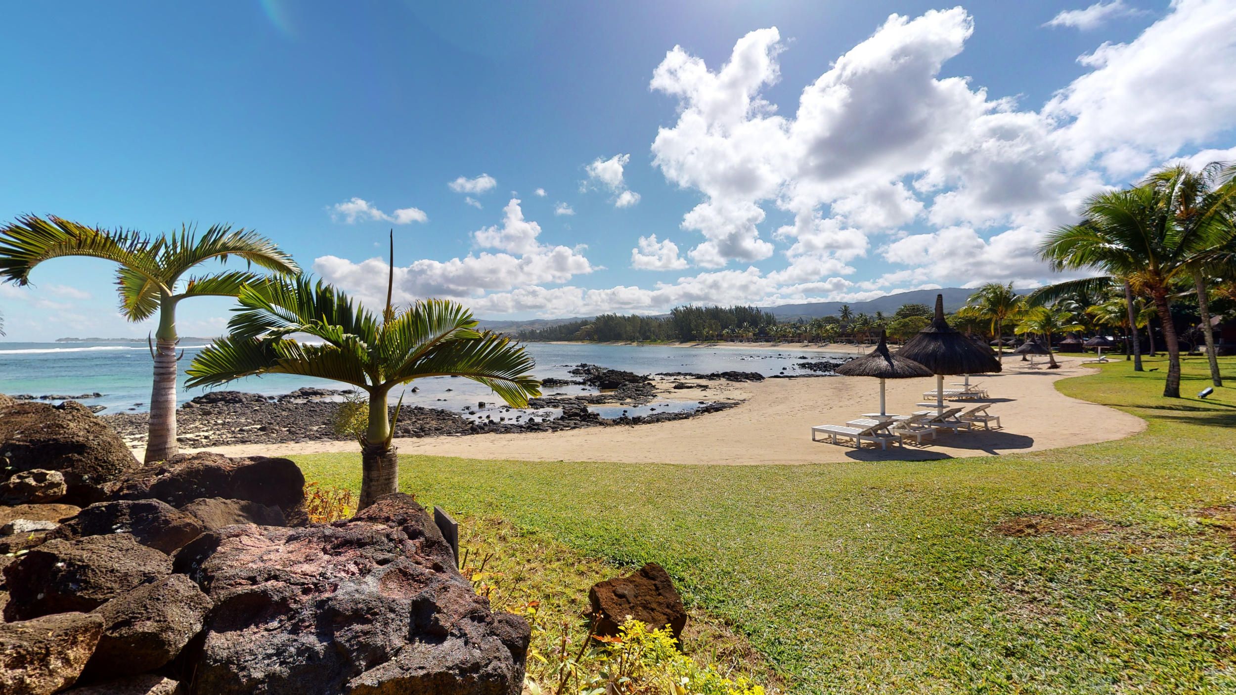 Shanti Maurice Resort and Spa - Private sunbed for the Shanti Villa on the beach.jpg