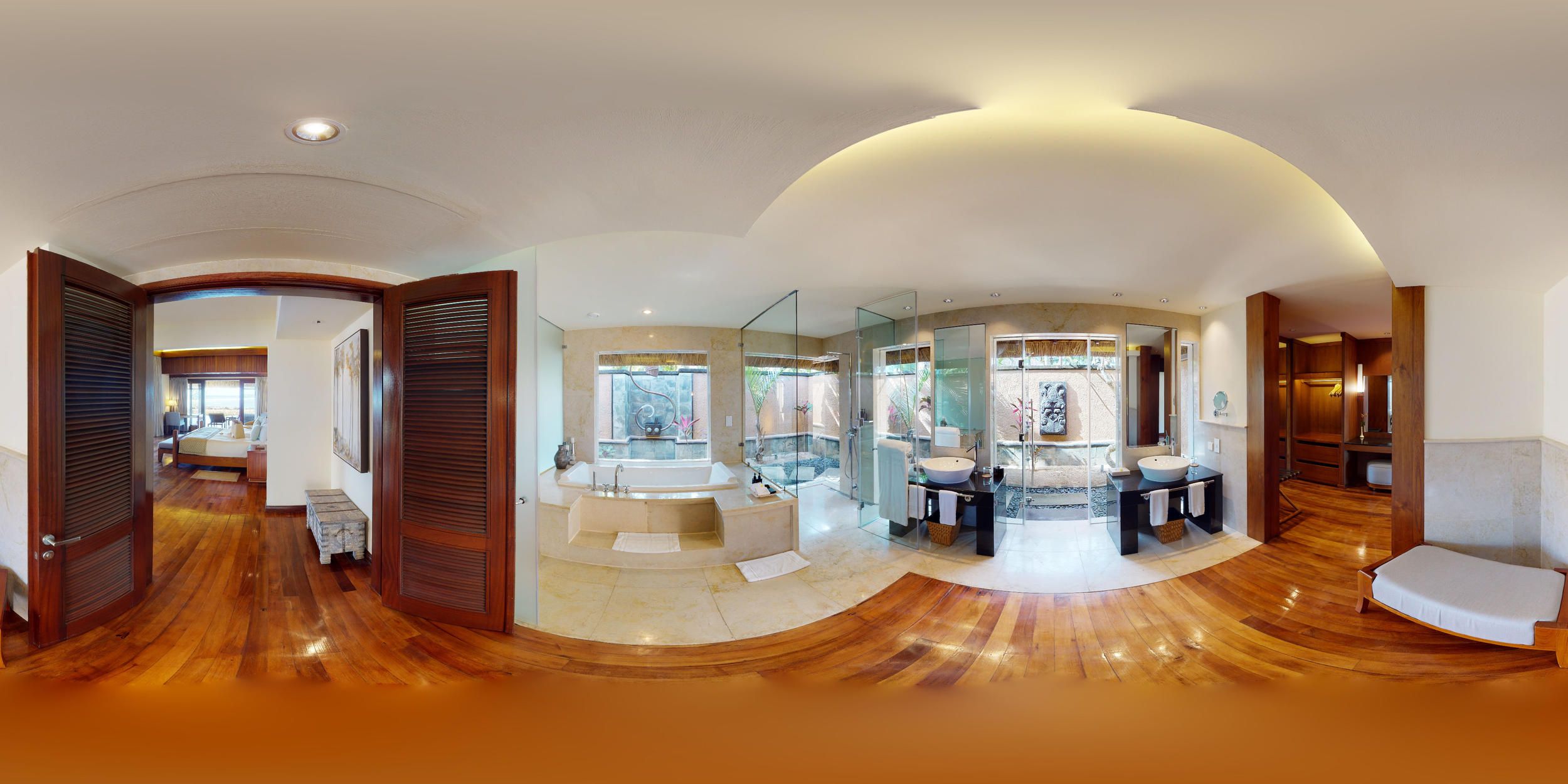 Shanti Maurice Resort and Spa - Shanti Villa_Master bedroom dressing and shower area.jpg