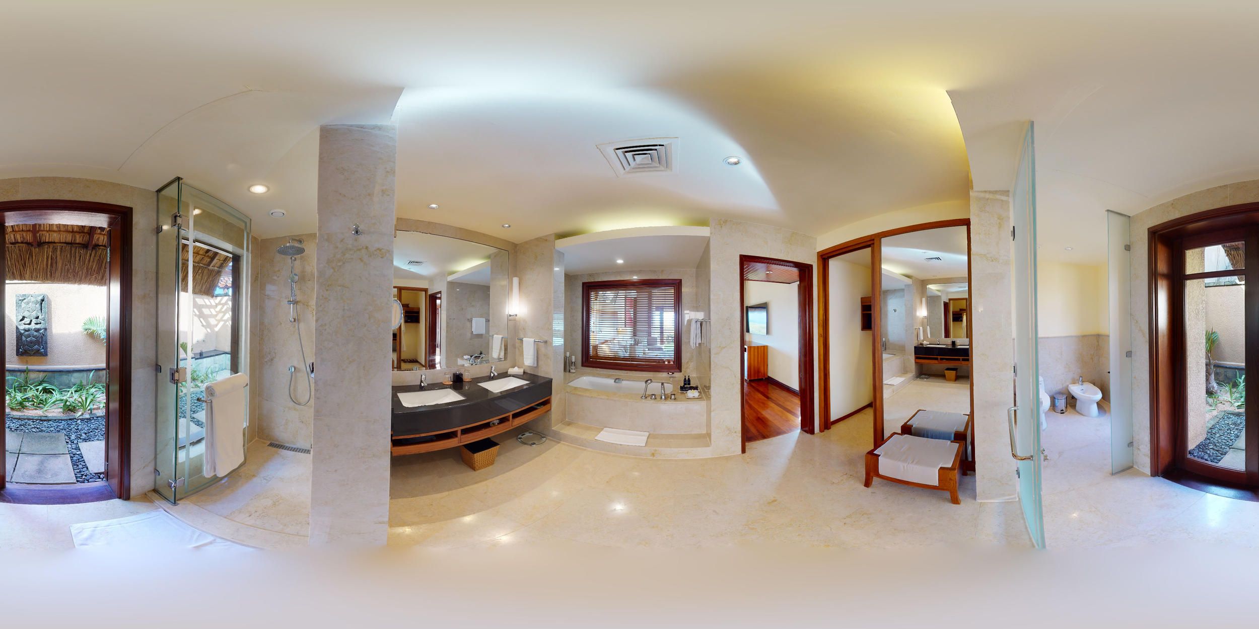 Shanti Maurice Resort and Spa - Shanti Villa_Master bedroom shower area.jpg