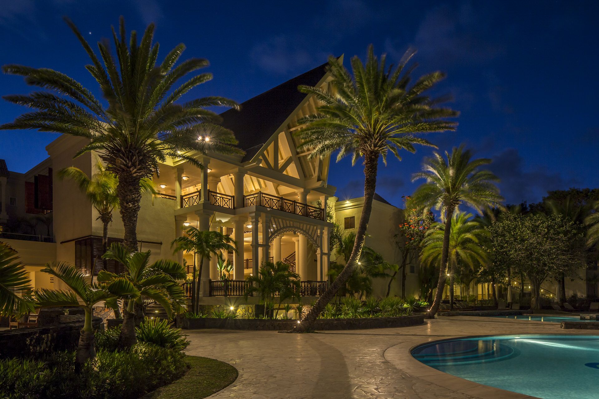 The Residence Mauritius - Resort - Exterior by Dusk (MK1309).jpg